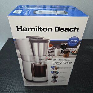 Hamilton Beach Convenient Craft Rapid Cold and Hot Brew Coffee Maker, 16 oz. Sin